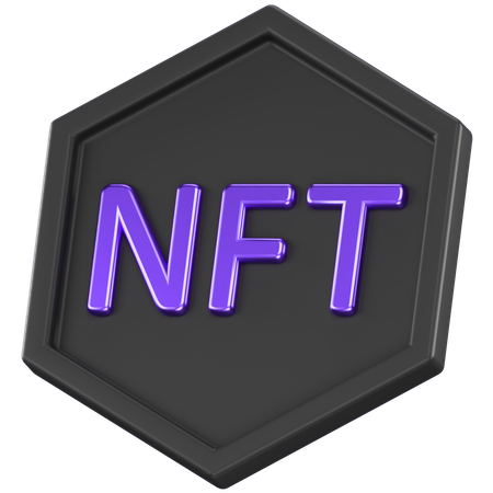 Nft Token  3D Icon