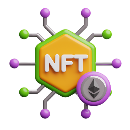 Nft Token  3D Icon