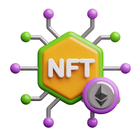 Nft Token  3D Icon