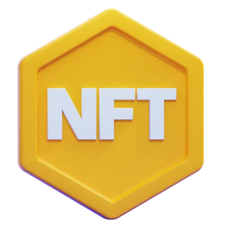 NFT token  3D Icon