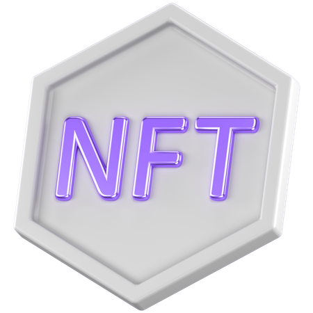 Nft Token  3D Icon