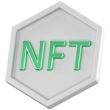 Nft Token  3D Icon