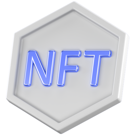 Nft Token  3D Icon