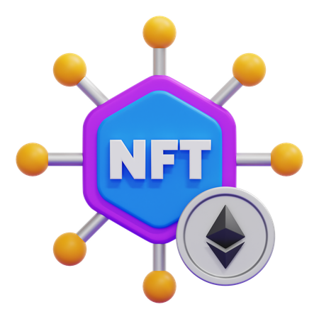 Nft Token  3D Icon