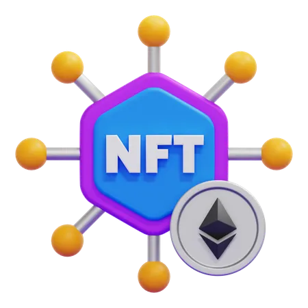 Nft Token  3D Icon