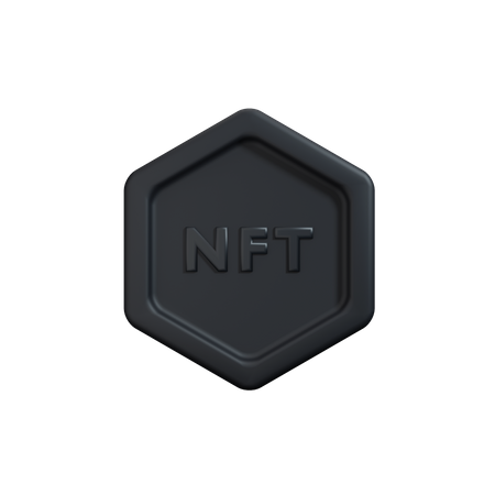 NFT token  3D Icon
