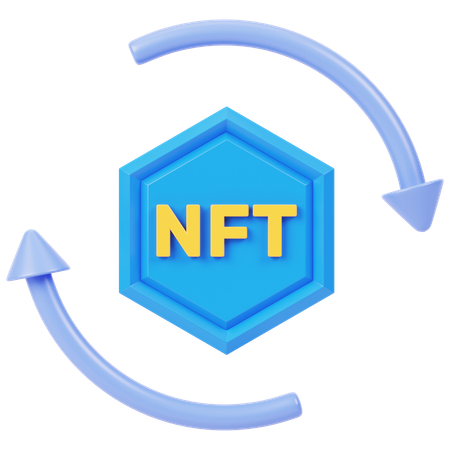 NFT Transaction  3D Icon