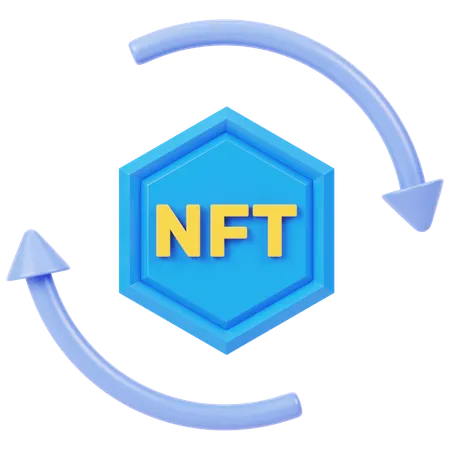 NFT Transaction  3D Icon