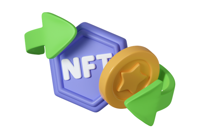 Nft Transfer  3D Icon