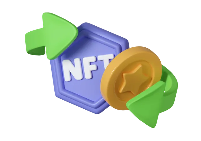 Nft Transfer  3D Icon