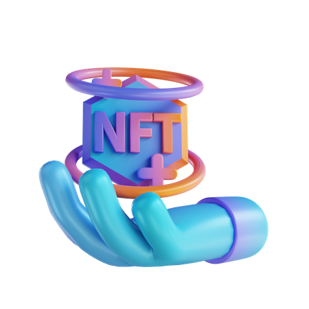 Nft Transfer  3D Illustration