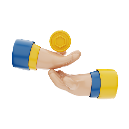 NFT Transfer Token  3D Icon