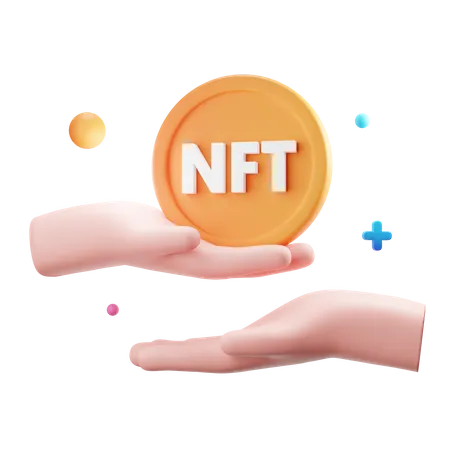 Transferência nft  3D Icon