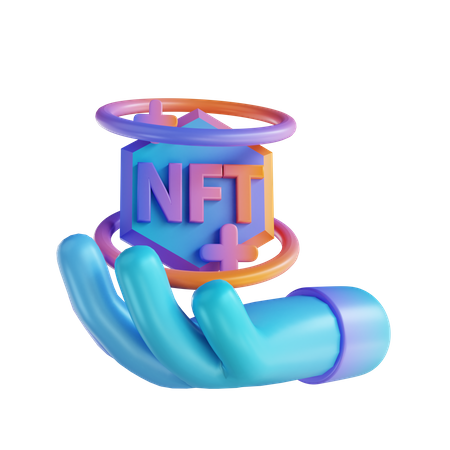 Transfert nft  3D Illustration