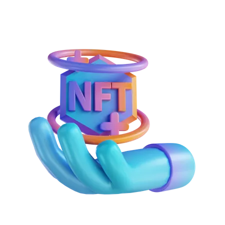 NFT-Übertragung  3D Illustration