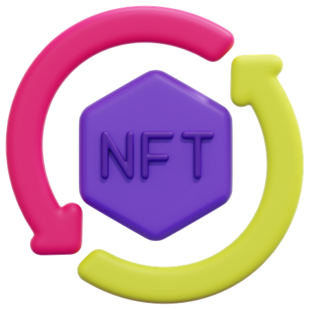 NFT-Übertragung  3D Icon