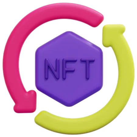 NFT-Übertragung  3D Icon