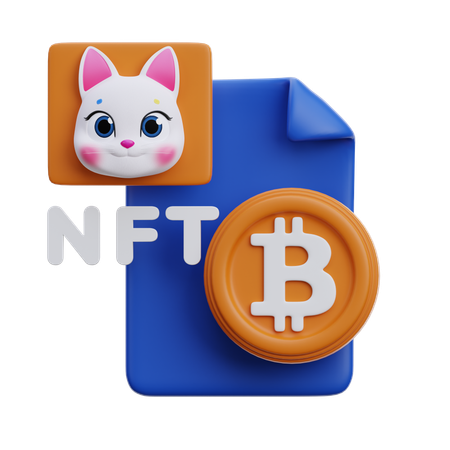 NFT und Kryptowährung  3D Icon