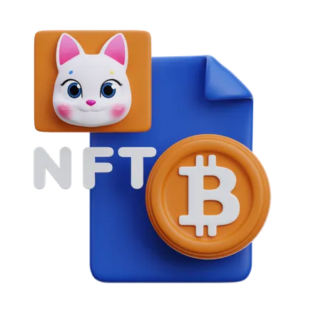 NFT und Kryptowährung  3D Icon