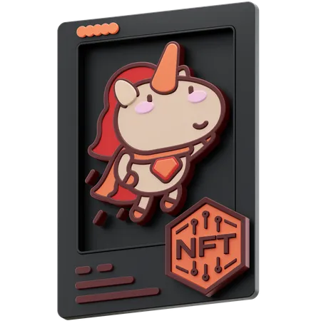 NFT Unicorn 2 3D Icon