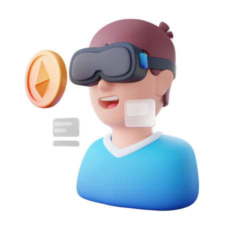Nft utilisant la réalité virtuelle  3D Icon