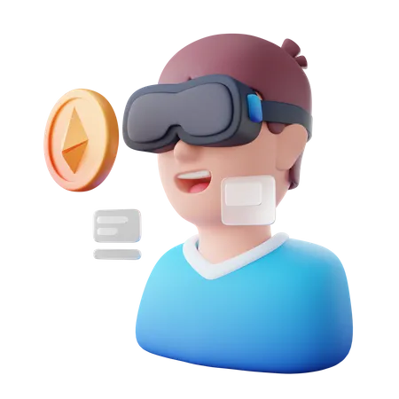 Nft utilisant la réalité virtuelle  3D Icon
