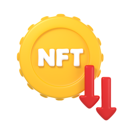 Valeur nft en baisse  3D Icon