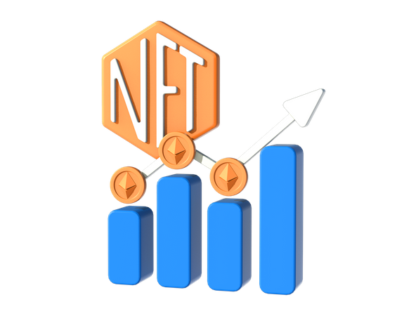 Nft Value Up  3D Icon
