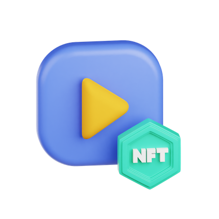 Vídeo nft  3D Icon