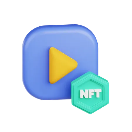 Vídeo nft  3D Icon