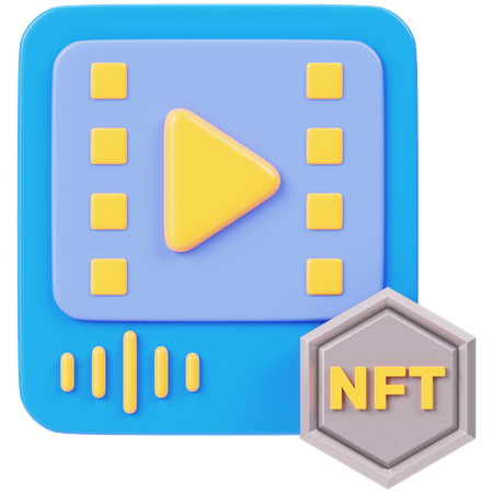 NFT Video  3D Icon