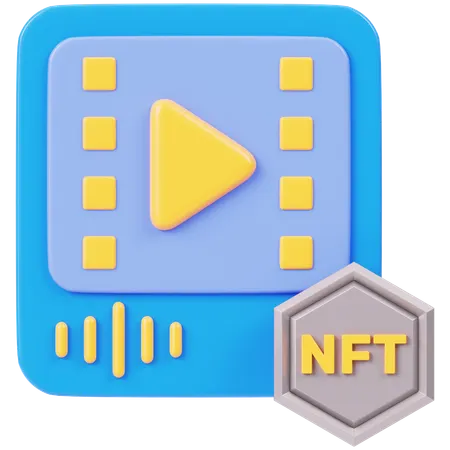 NFT Video  3D Icon