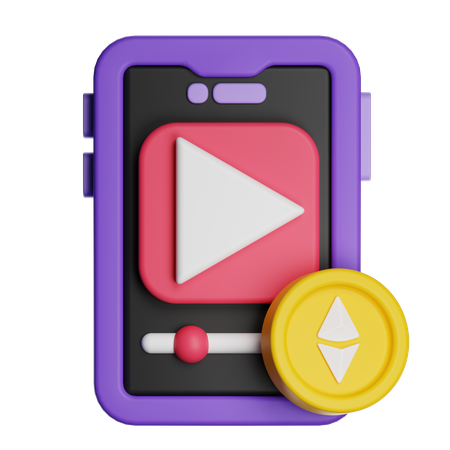 Nft Video  3D Icon
