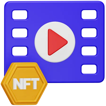 Nft Video  3D Icon