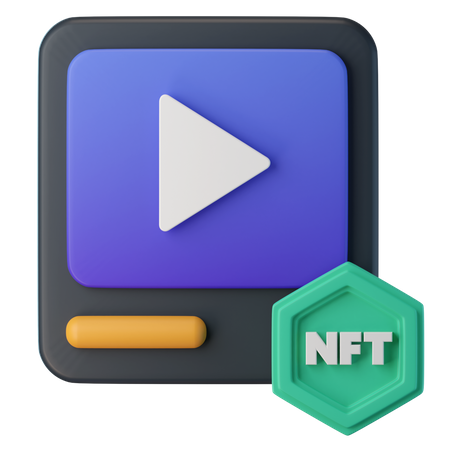 NFT Video  3D Icon