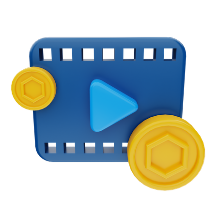 NFT Video  3D Icon