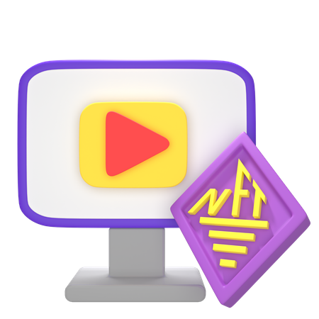 Nft Video  3D Icon