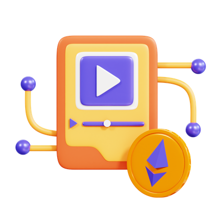 Nft Video  3D Icon