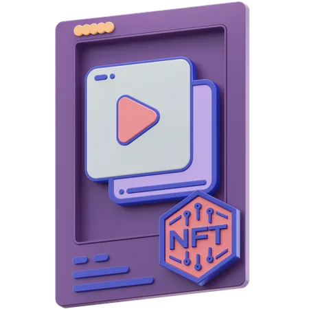 Nft Video  3D Illustration