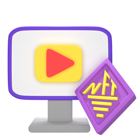 Nft Video 3D Icon