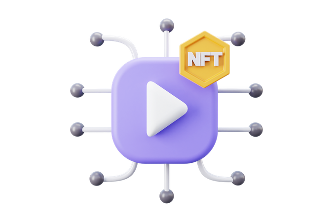 Nft Video 3D Icon
