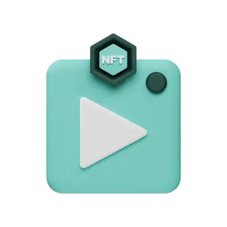 NFT Video 3 D Icon 3D Icon