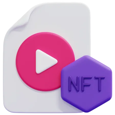 Nft Video  3D Icon