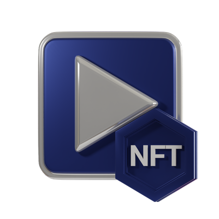 NFT Video  3D Icon