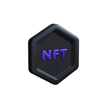 Acento de vista lateral nft  3D Icon