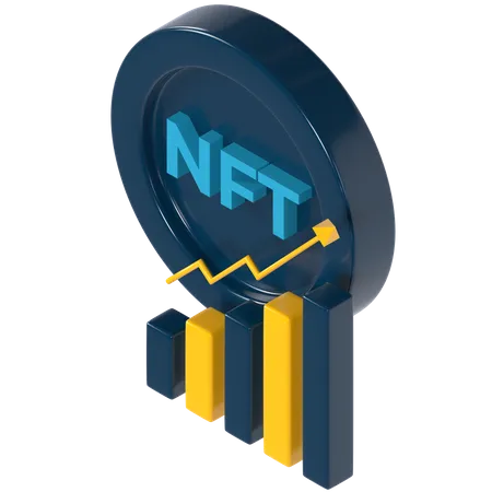 NFT-Wachstum  3D Illustration