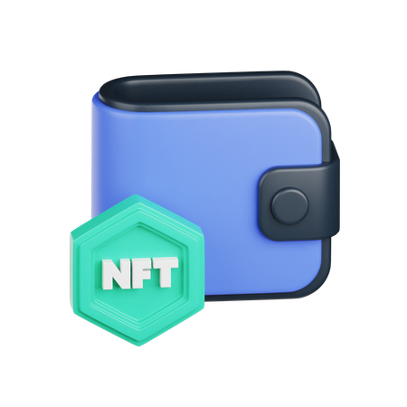 NFT 지갑  3D Icon