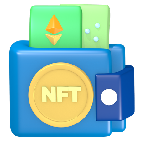 NFT Wallet  3D Illustration