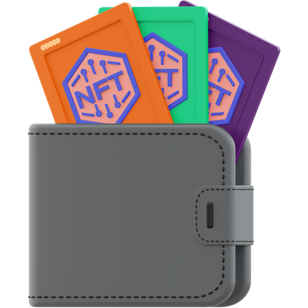 Nft Wallet  3D Illustration