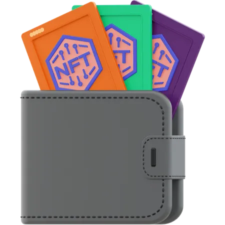 Nft Wallet  3D Illustration